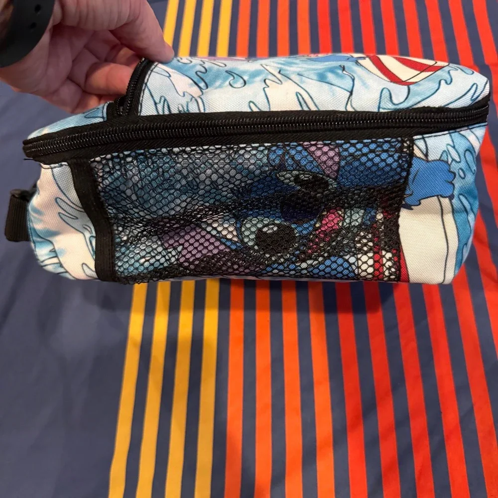 Disney Stitch Surfing Insulated Lunch Box Cooler Bag Blue Lilo & Stitch